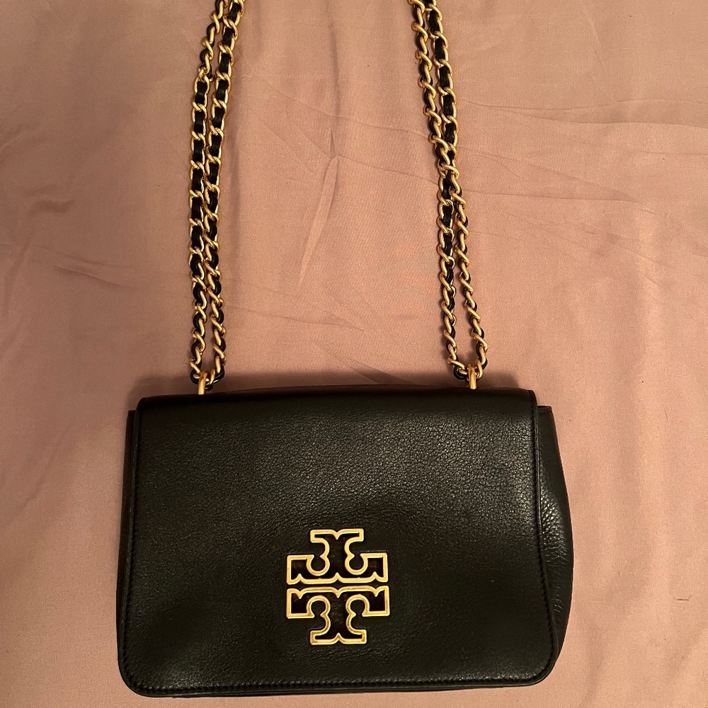 Tory Burch Britten Black Adjustable Shoulder/Crossbody Bag